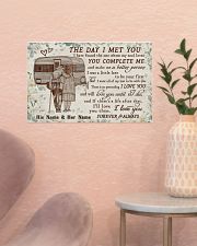 Personalized Camping Floral The Day I Met 17x11 Poster poster-landscape-17x11-lifestyle-22
