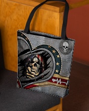 Skull American Flag Tote Bag All-over Tote aos-all-over-tote-lifestyle-front-02