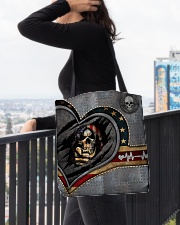 Skull American Flag Tote Bag All-over Tote aos-all-over-tote-lifestyle-front-05