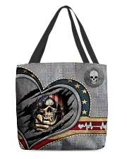 Skull American Flag Tote Bag All-over Tote back