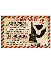 To My Wife Horizontal Poster 17x11 Poster front
