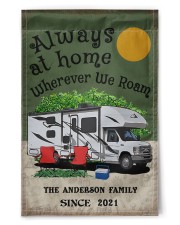 Personalized Camping Class C Always At Home 11.5"x17.5" Garden Flag front