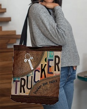 Trucker love inspire All-over Tote aos-all-over-tote-lifestyle-front-09