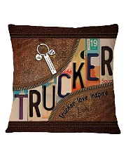 Trucker love inspire Square Pillowcase tile