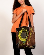 You Are My Sunshine Leather Pattern Print All-over Tote aos-all-over-tote-lifestyle-front-06