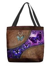 Butterfly leather pattern All-over Tote front
