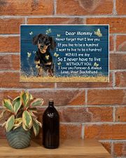 Mommy Never Forget That I Love You Dachshund 17x11 Poster poster-landscape-17x11-lifestyle-23