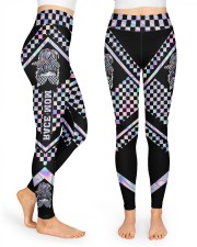 Race Mom Mother's Day High Waist Leggings front