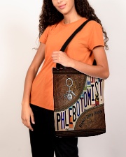 Phlebotomist Leather Pattern Print All-over Tote aos-all-over-tote-lifestyle-front-07