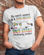 My Spirit Animal Is A Drunk Unicorn Classic T-Shirt apparel-classic-tshirt-lifestyle-26