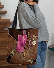 Fighter Leather Pattern Print All-over Tote aos-all-over-tote-lifestyle-front-09