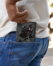 Skull Flag Men's Leather Wallet Men's Men's Leather Wallet aos-men-leather-wallet-lifestyle-front-02
