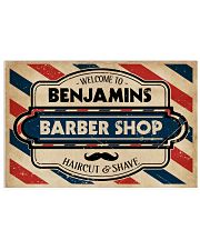 Personalized Barber Shop Haircut And Shave 17x11 Poster front