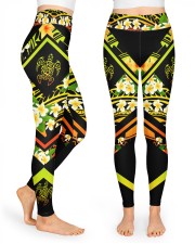 Hi Hawaii Leather Pattern Print High Waist Leggings front