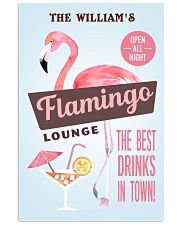 Personalized Flamingo Lounge Best Drinks 11x17 Poster front