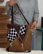 Racing Leather Pattern Print V2 All-over Tote aos-all-over-tote-lifestyle-front-10