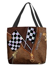 Racing Leather Pattern Print V2 All-over Tote front