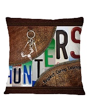 Hunter leather pattern print Square Pillowcase tile