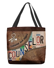 Custom Name Counselor Love Inspire All-over Tote back