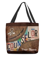 Custom Name Counselor Love Inspire All-over Tote front