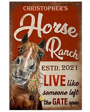 Personalized Horse Ranch The Gate Open 11x17 Poster front