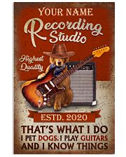 Personalized Guitar Dog That'S What I Do 11x17 Poster front