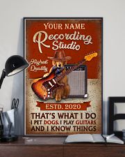 Personalized Guitar Dog That'S What I Do 11x17 Poster lifestyle-poster-2