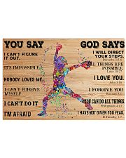 Softball You Say God Says 17x11 Poster front