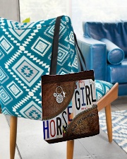 Horse Girl leather pattern print All-over Tote aos-all-over-tote-lifestyle-front-01