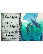 I Love You To The Moon And Back 17x11 Poster front