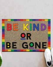 Lgbt Be Kind Or Be Gone Doormat 22.5" x 15" aos-doormat-22-5x15-lifestyle-front-06
