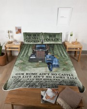 Personalized Trucker My Queen Forever Queen Quilt Bed Set aos-queen-quilt-bed-set-lifestyle-front-04