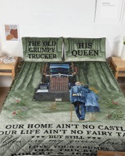 Personalized Trucker My Queen Forever Queen Quilt Bed Set aos-queen-quilt-bed-set-lifestyle-front-04a