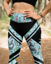 Lab Tech Leather Pattern Print High Waist Leggings aos-high-waist-leggings-lifestyle-22