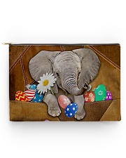Lovely Elephant Easter Day Leather Pattern Print Accessory Pouch tile