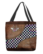 Racing Girl Leather Pattern Print All-over Tote front