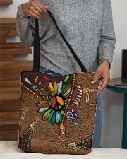 Sign Language Be Kind Flower Bag All-over Tote aos-all-over-tote-lifestyle-front-10
