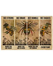 Strong When You Are Weak Flower Bee 17x11 Poster front