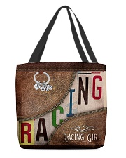 Racing Leather Pattern Print All-over Tote front