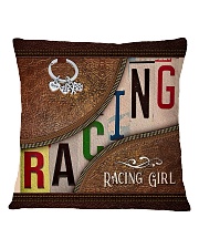 Racing Leather Pattern Print Square Pillowcase tile