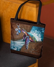 Love Turtles Leather Pattern Print All-over Tote aos-all-over-tote-lifestyle-front-02