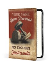 Gym Journal Medium - Leather Notebook front
