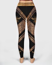 Queen Bee Honey Comb Pattern High Waist Leggings aos-high-waist-leggings-lifestyle-02