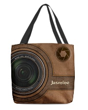 Personalized Camera Lens Printed All-over Tote front