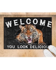 Tiger You Look Delicious Door Mat Doormat 22.5" x 15" aos-doormat-22-5x15-lifestyle-front-05