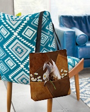 White Dragon Leather Pattern Print All-over Tote aos-all-over-tote-lifestyle-front-01