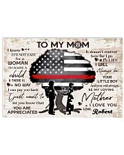 Custom Name Firefighter Mother's Day 17x11 Poster front