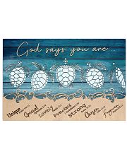 Turtle God Says You Are 17x11 Poster front