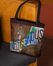 Indigenous leather pattern print All-over Tote aos-all-over-tote-lifestyle-front-02