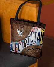 Electrician Leather pattern print All-over Tote aos-all-over-tote-lifestyle-front-02